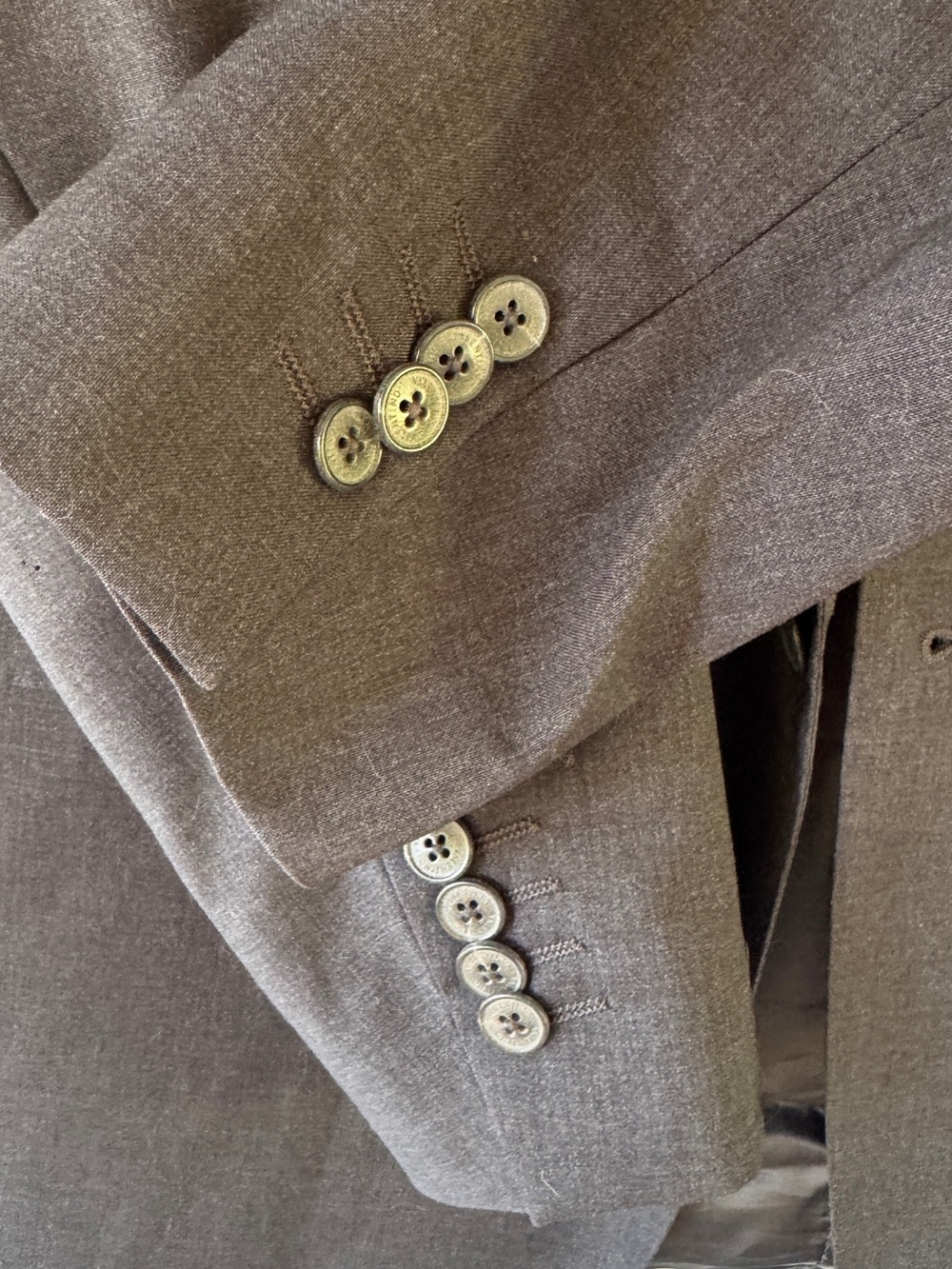 VALENTINO Virgin Wool Single Breasted Two Button Suit Coat Blazer - Mens 50 (IT) - Picture 8 of 16